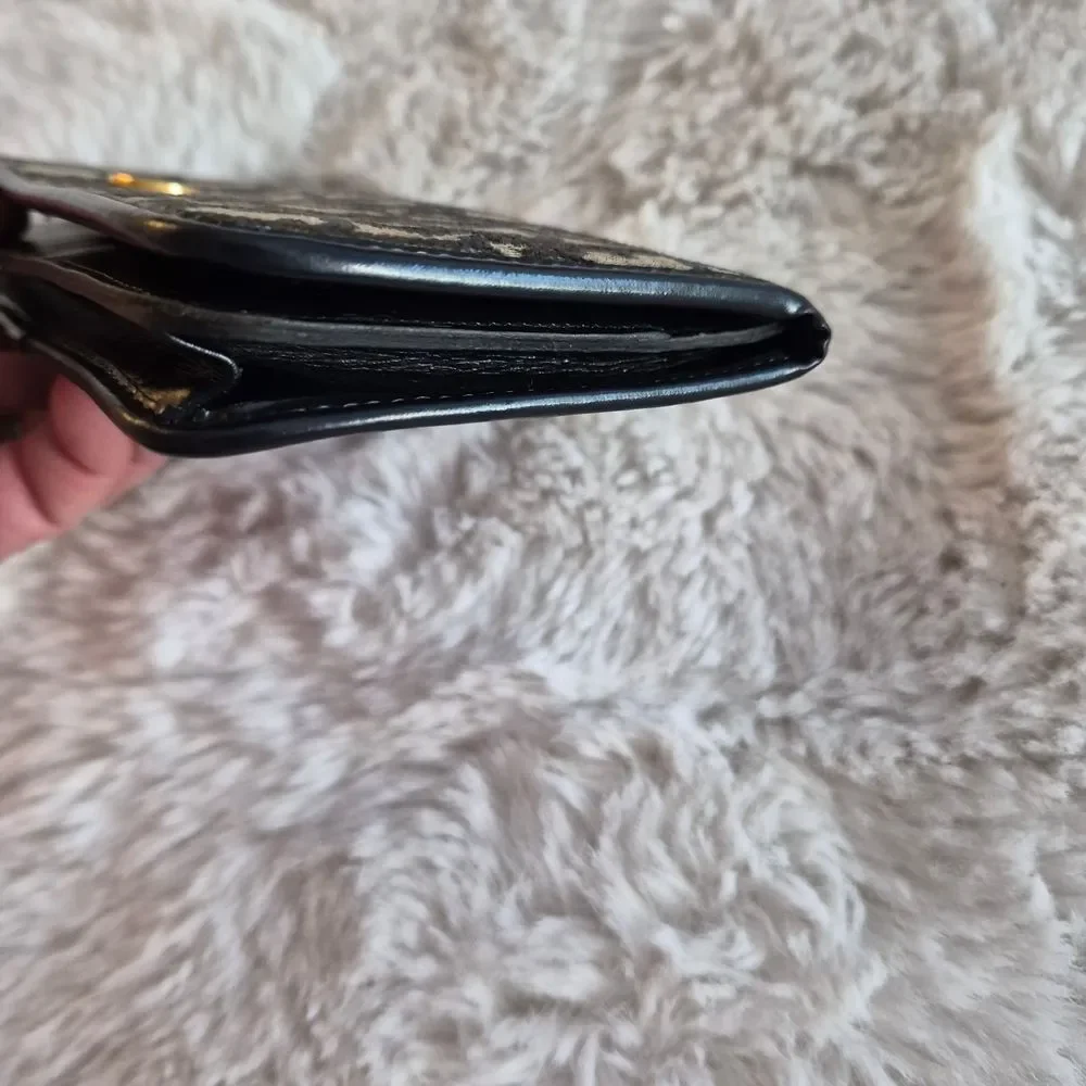 Dior Trotter Monogram Navy and Cream Bifold Long Wallet